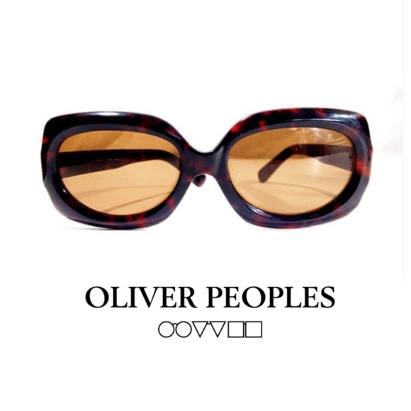 Oliver Peoples Accessories - Vintage Designer Oliver Peoples Oversized Tortoise Sunnies